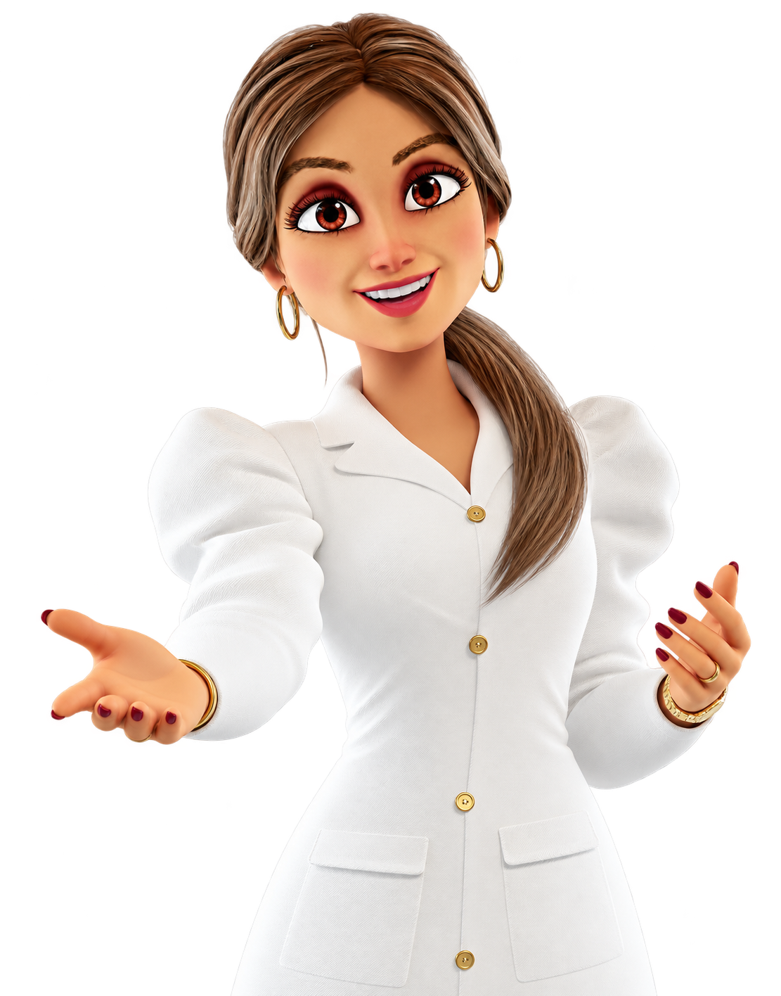 Avatar da Dra. Ana Carolina Puga em gesto de boas-vindas